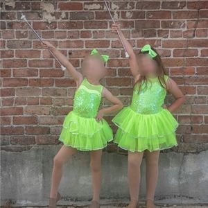 Weissman Green Dance Costume in Child Small CS